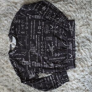 SHEIN Girls Mathematical Sweatshirt